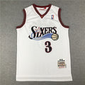 Philadelphia 76ers Allen Iverson #3 NBA Retro Embroidered Jersey – Sizes S-XXXL