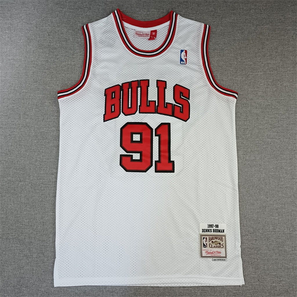 Chicago Rodman #91 NBA Retro Embroidered Jersey – Sizes S-XXXL