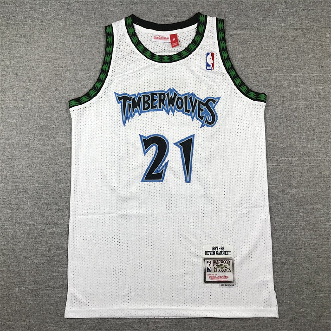 Minnesota Timberwolves #21 Kevin Garnett Retro NBA Jersey – Sizes S–XXXL