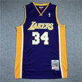 Shaquille O'Neal #34 Los Angeles Lakers NBA Retro Embroidered Jersey – Sizes S-XXXL