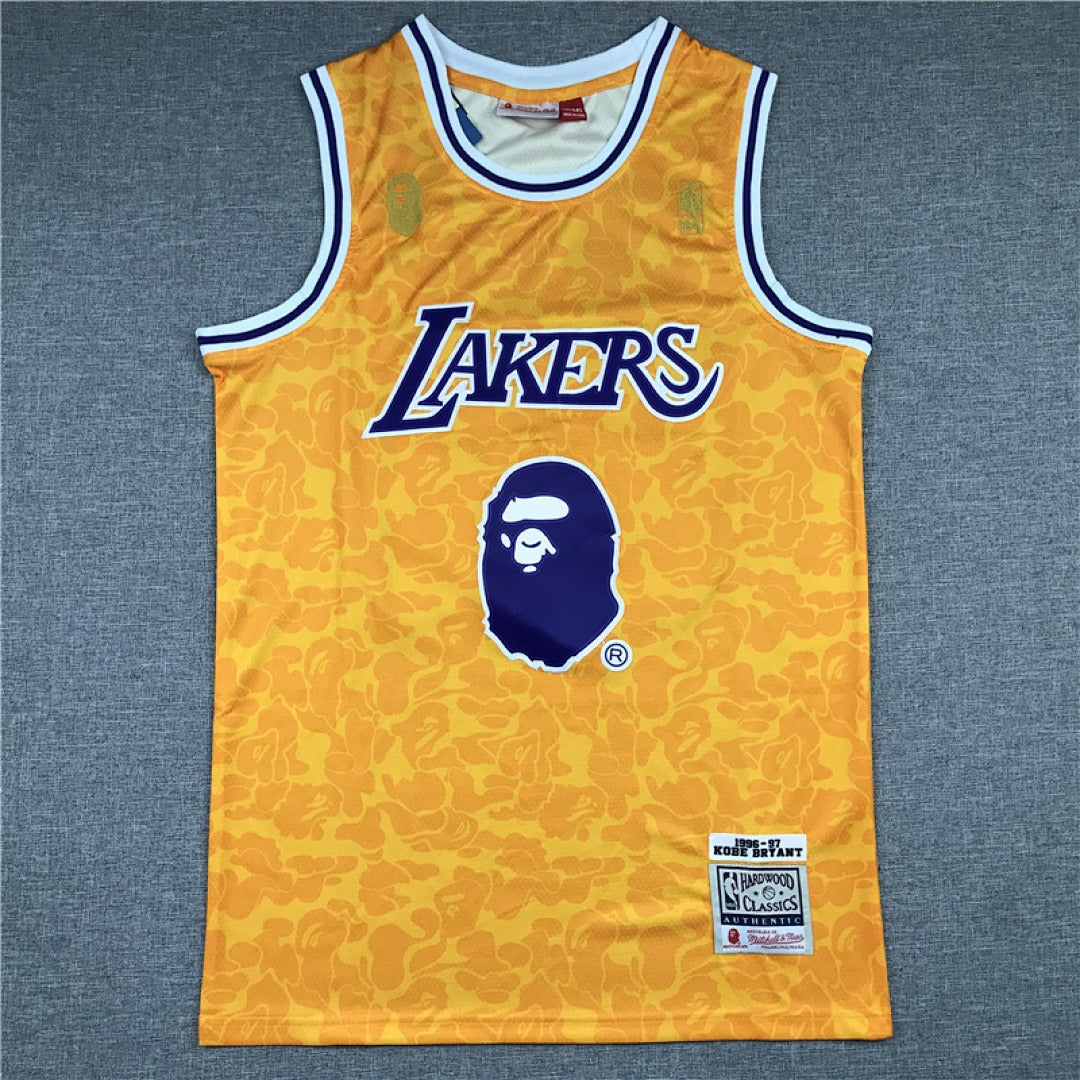Kobe Bryant #24 Los Angeles Lakers NBA Retro Collaboration Embroidered Jersey