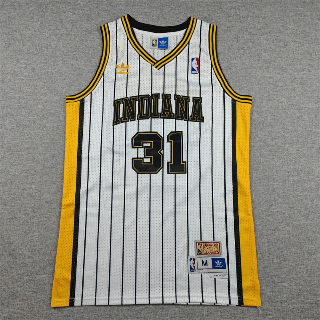 Reggie Miller #31 Indiana Pacers NBA Retro Embroidered Jersey