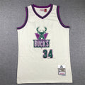 Milwaukee Bucks #34 Ray Allen Retro NBA Jersey – Sizes S–XXXL