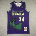 Milwaukee Bucks #34 Ray Allen Retro NBA Jersey – Sizes S–XXXL