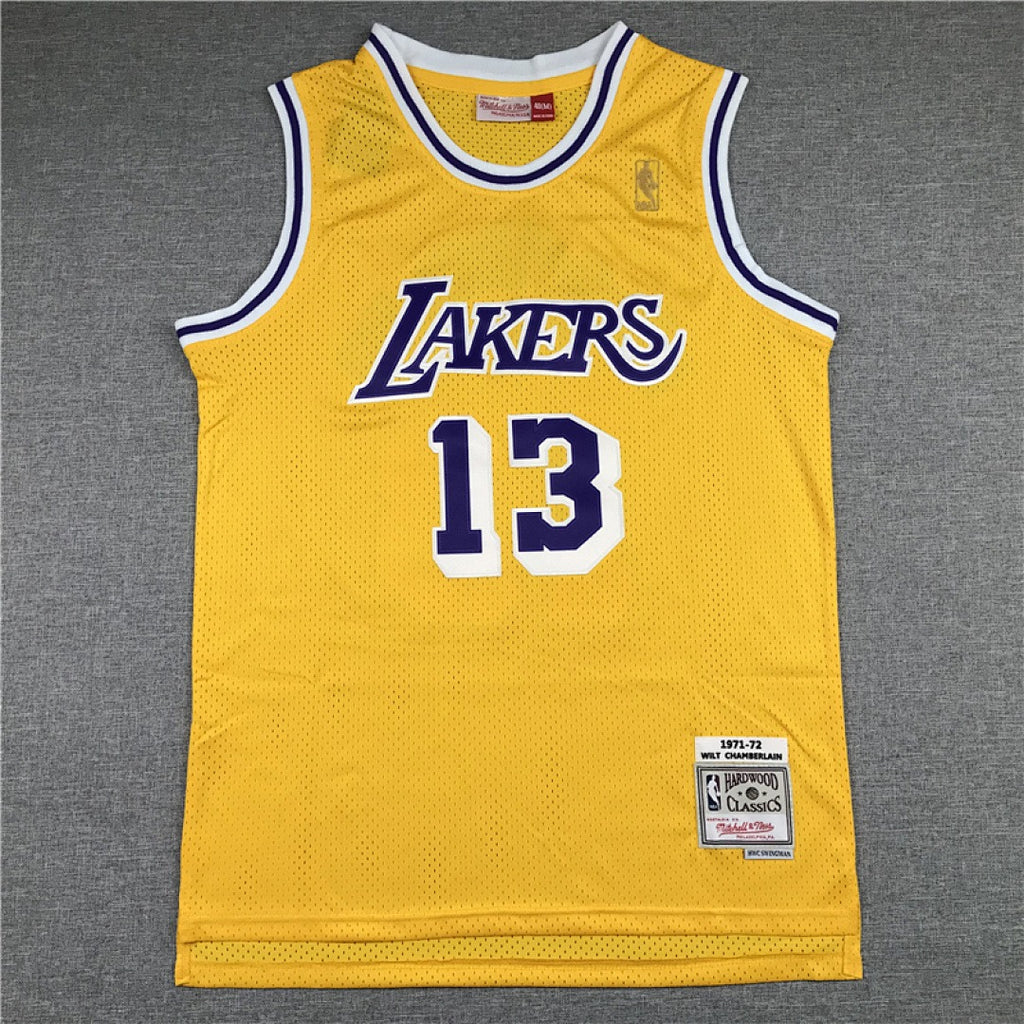 Wilt Chamberlain #13 Los Angeles Lakers NBA Retro Embroidered Jersey – Sizes S-XXXL