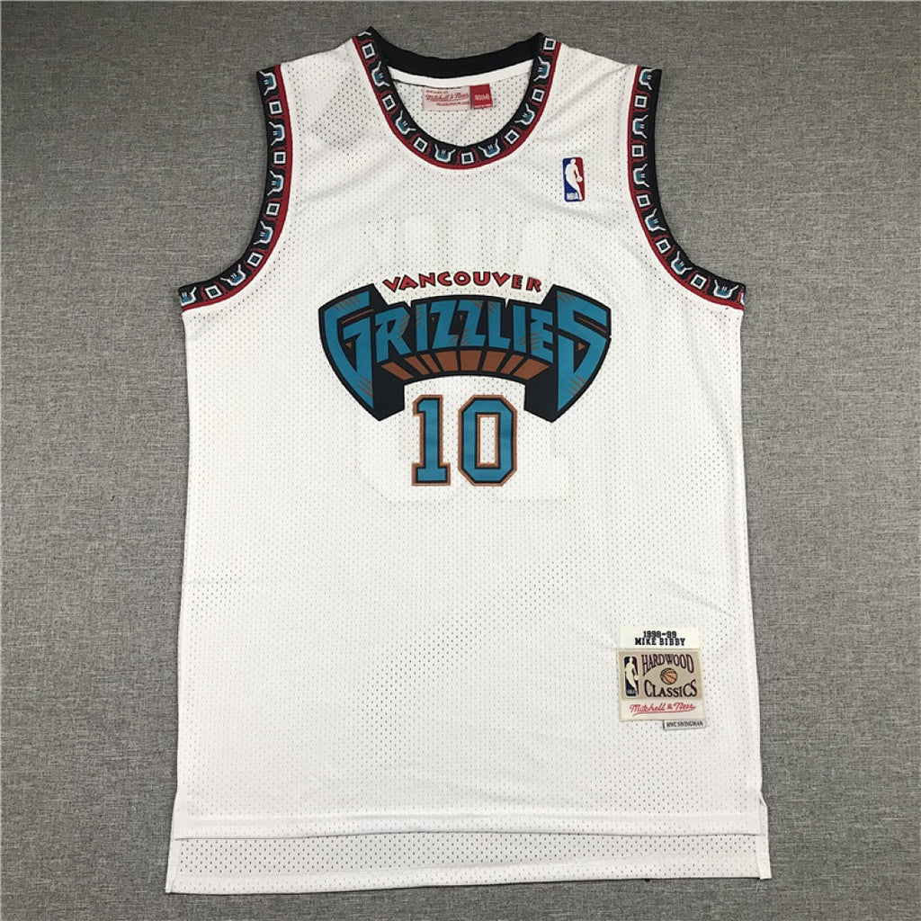 Mike Bibby #10 Memphis Grizzlies NBA Retro Embroidered Jersey – Sizes S-XXXL