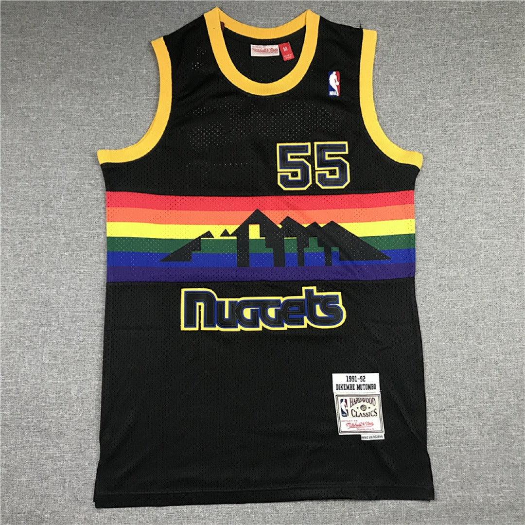 Dikembe Mutombo #55 Denver Nuggets NBA Retro Jersey