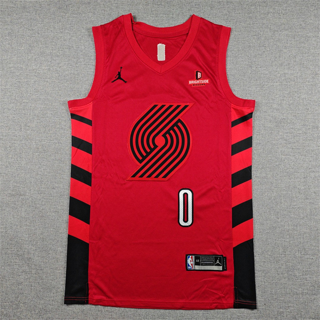 Portland Trail Blazers #0 Damian Lillard Retro NBA Jersey | Sizes S–XXXL