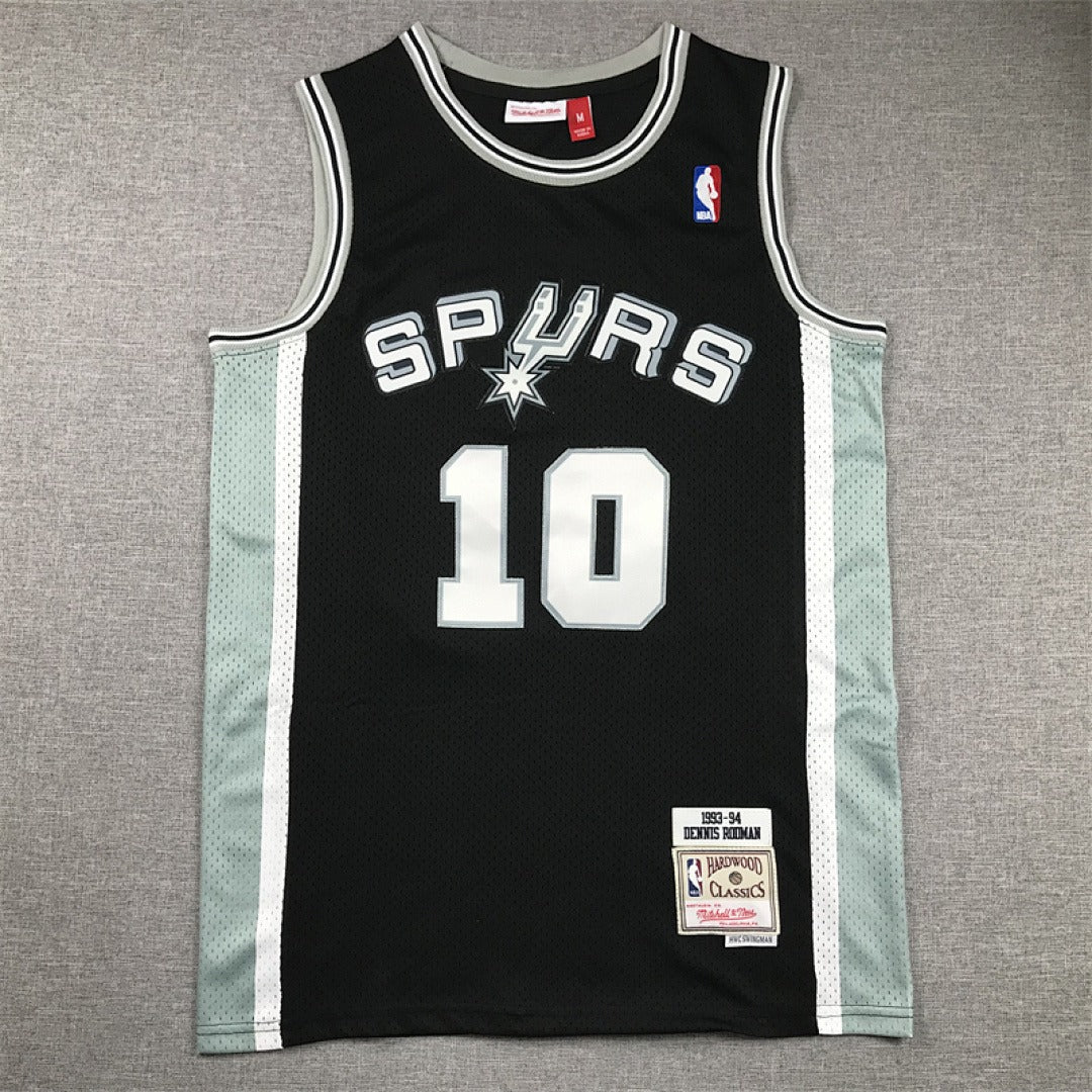 NBA retro version of San Antonio Spurs #10 Rodman jersey