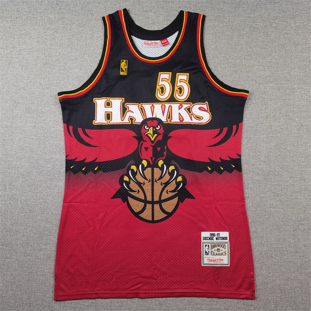 Dikembe Mutombo #55 Atlanta Hawks Retro NBA Jersey – Sizes S–XXXL
