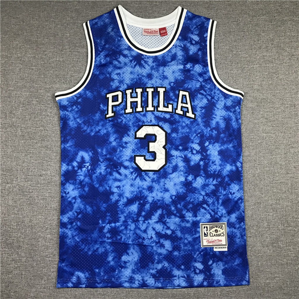 Philadelphia 76ers Allen Iverson #3 NBA Retro Embroidered Jersey – Sizes S-XXXL
