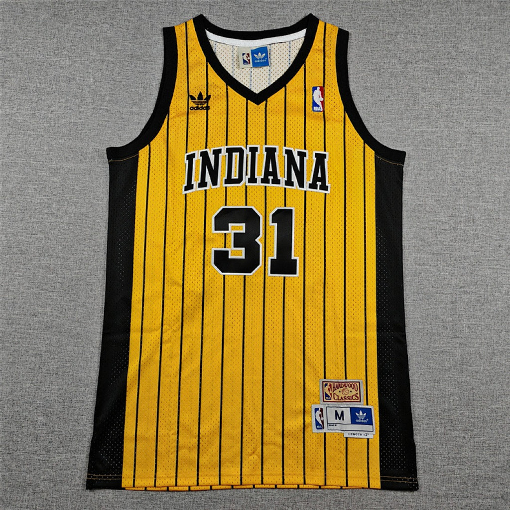 Reggie Miller #31 Indiana Pacers NBA Retro Embroidered Jersey