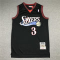 Philadelphia 76ers Allen Iverson #3 NBA Retro Embroidered Jersey – Sizes S-XXXL
