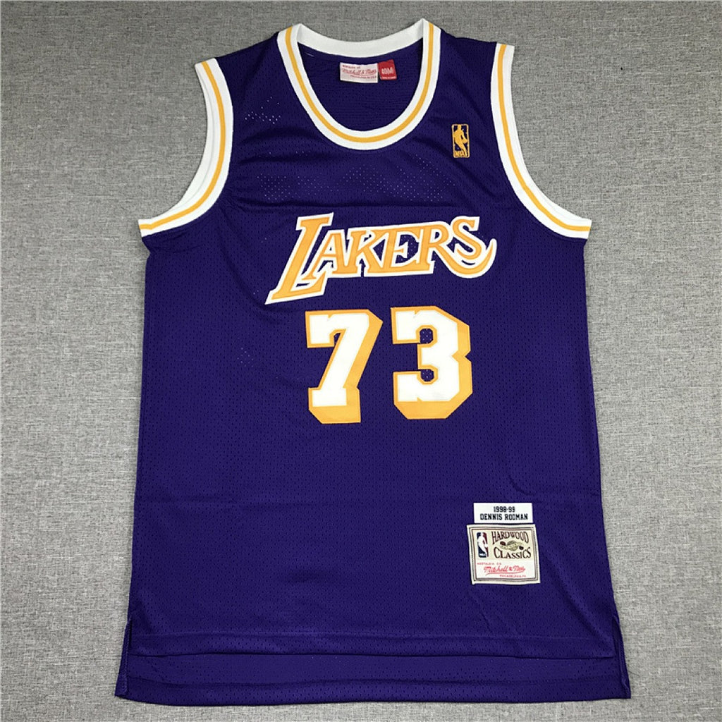 Dennis Rodman #73 Los Angeles Lakers NBA Retro Embroidered Jersey – Sizes S-XXXL