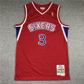 Philadelphia 76ers Allen Iverson #3 NBA Retro Embroidered Jersey – Sizes S-XXXL