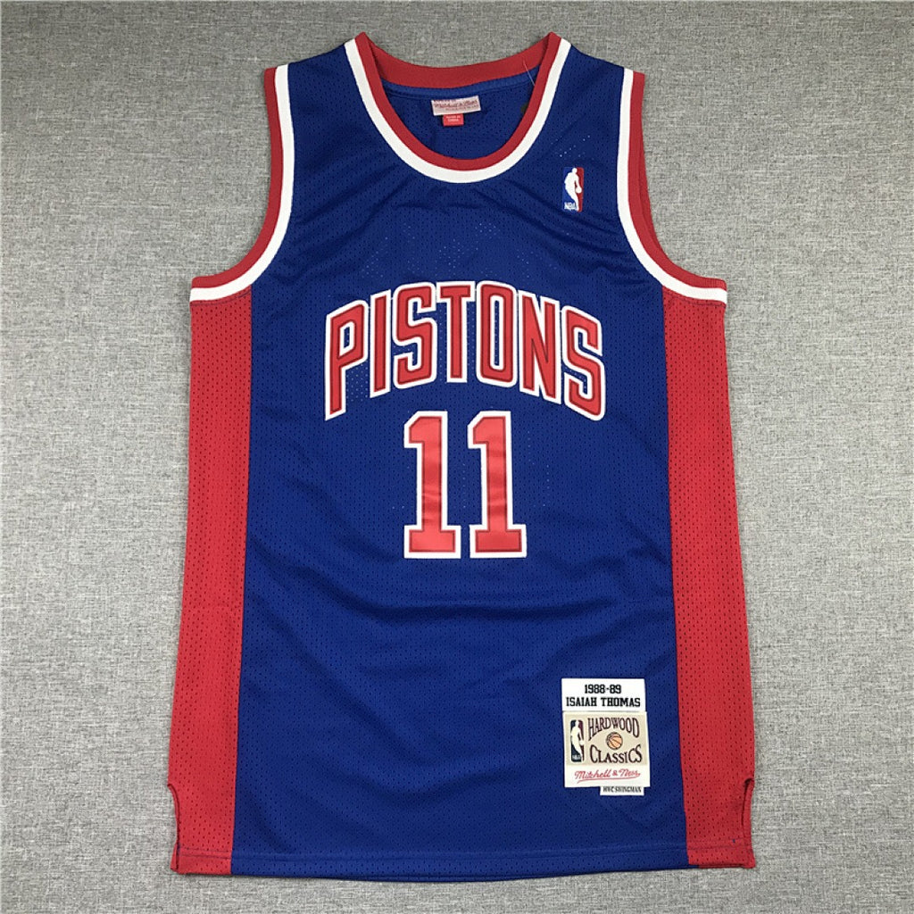 Isiah Thomas #11 Detroit Pistons NBA Retro Embroidered Jersey – Sizes S-XXXL