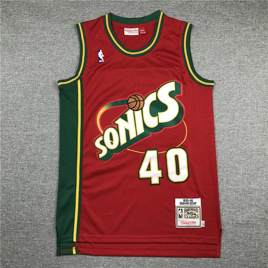 Shawn Kemp #40 Seattle SuperSonics Retro Embroidered Jersey – Sizes S-XXXL