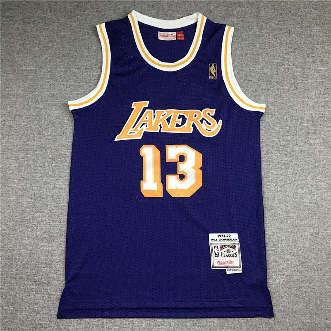 Wilt Chamberlain #13 Los Angeles Lakers NBA Retro Embroidered Jersey – Sizes S-XXXL