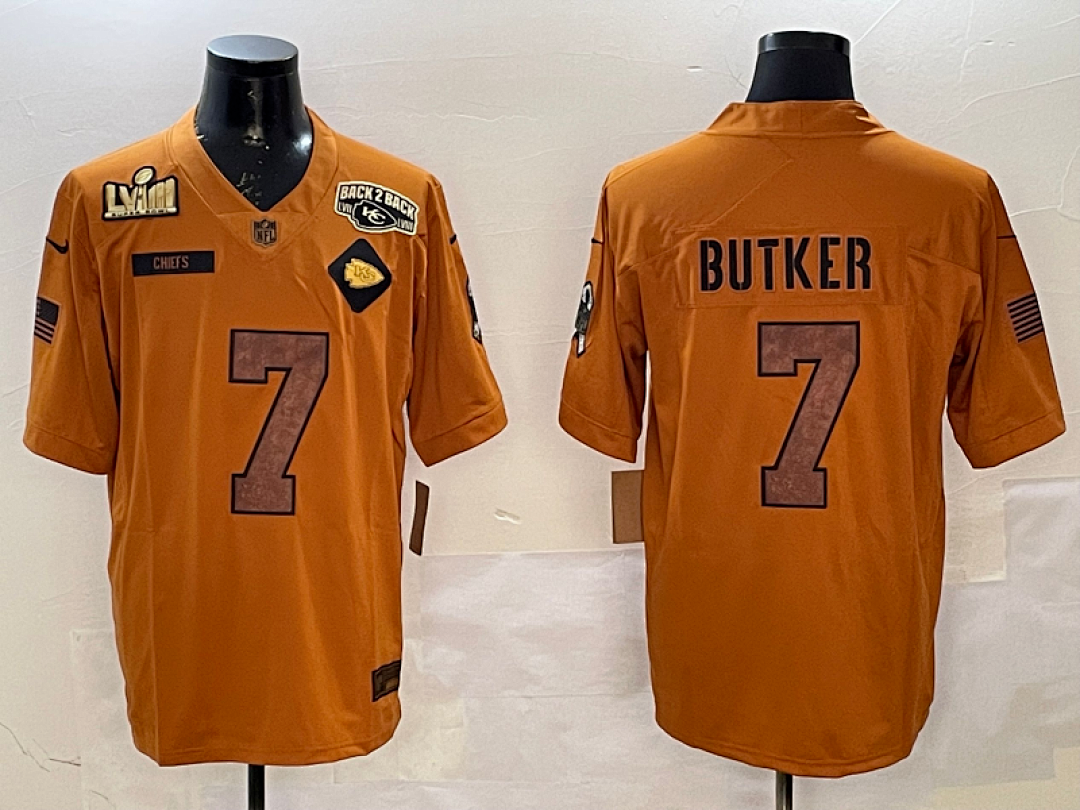 Kansas City Chiefs NFL Super Bowl #7 Jersey